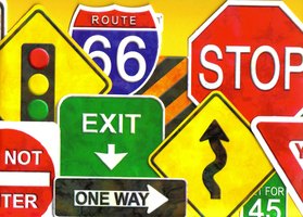 Road Signs Arts & Crafts Project Ideas | eHow