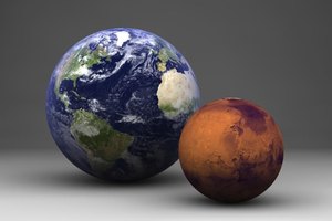 mars earth compared big twice almost