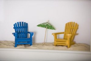 Add miniature Adirondack chairs to dioramas or shadow boxes for a 