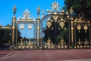 An ornate driveway gate is nice, but a simple model is just as 