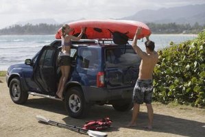 Loading a kayak onto a roof rack is much easier with a good roller 