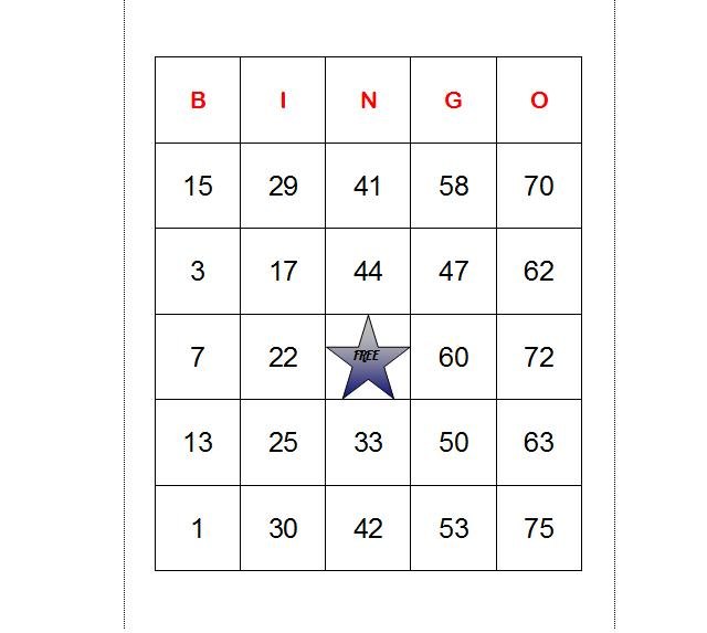 how-to-make-bingo-cards-in-excel-with-pictures-ehow