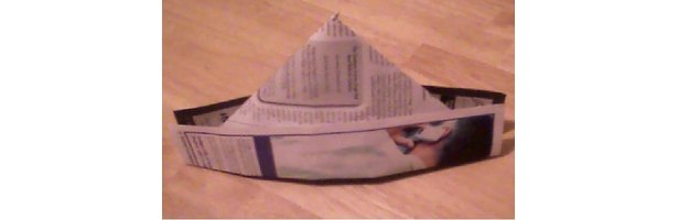 Newspaper Pirate Hat Directions