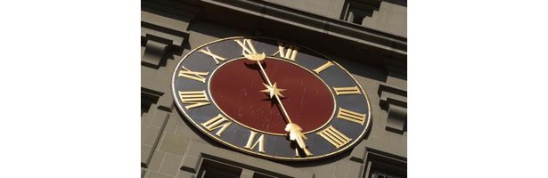 Clock with Roman numerals