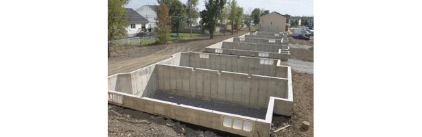 cinder block house foundation