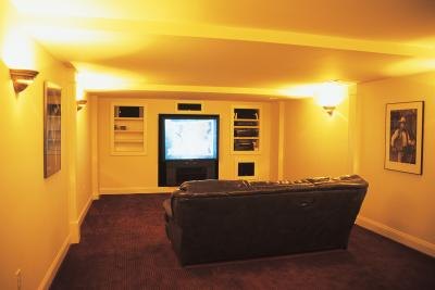 Home Theater Wiring on Soffit Can Hide The Wiring Above Your Home Theater Screen