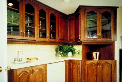 Building Kitchen Cabinet Doors on How To Update Cabinet Doors That Have Glass Inserts   Ehow Com