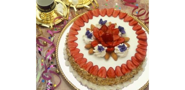 decorative strawberry cutting