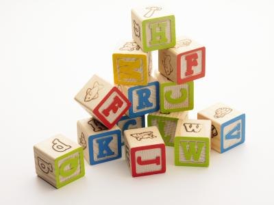 Wooden Letters  Baby Room on Versions Of Wooden Blocks Make A Cute Adornment For A Child S Room