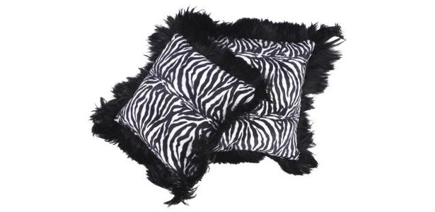 Zebra Print Bedroom Ideas on Funky Zebra Print Throw Pillows Complement Purple Bedding