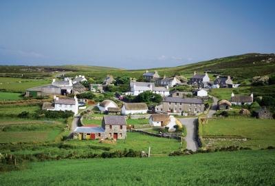 Rural settlements are surrounded by their natural environments 