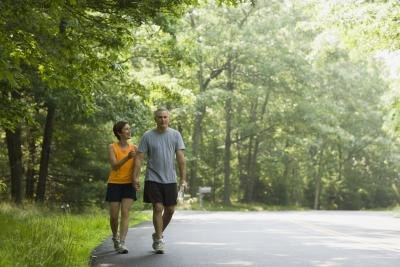 Couple on walk
