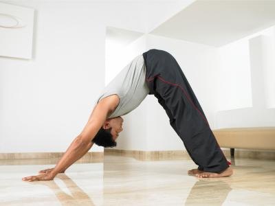 Man doing yoga