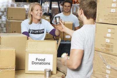 Woman working as a volunteer