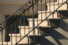 Nosing on concrete steps can be fragile.