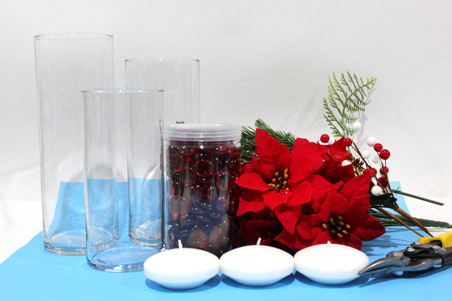 Holiday Arrangement Using Water Beads 