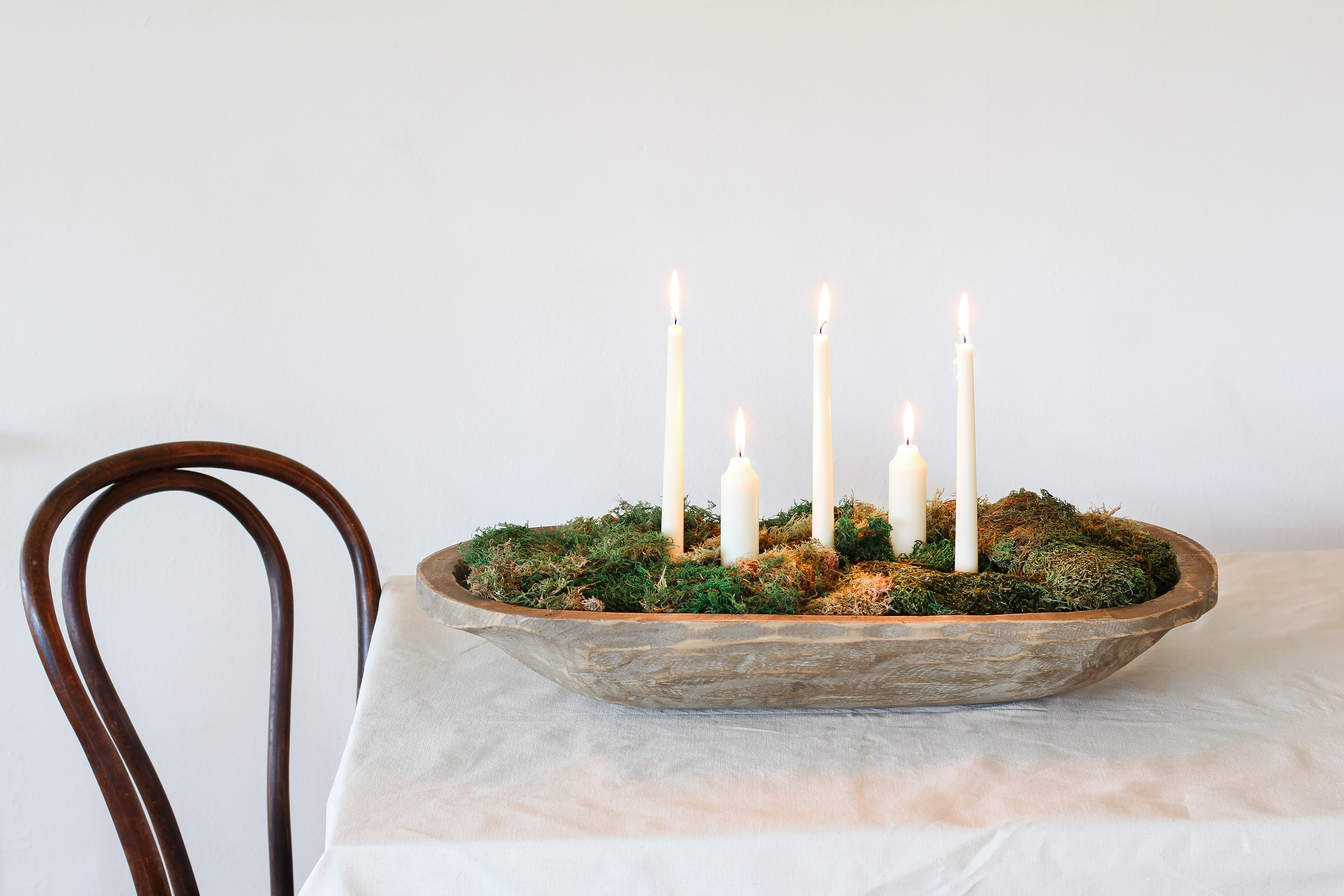 How to Make a DIY Moss Bowl Centerpiece