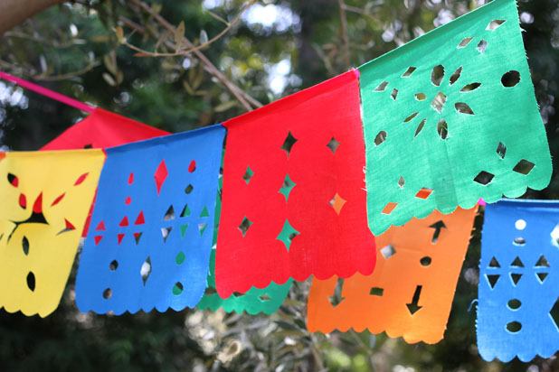 Mini DIY Papel Picado flag templates. Get crafty • Happythought