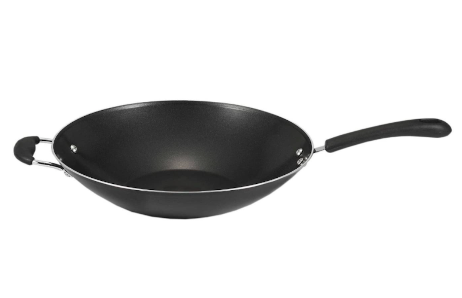 Bruntmor 14 Inch Pre-Seasoned Cast Iron Wok/ Pot. 14 Nonstick