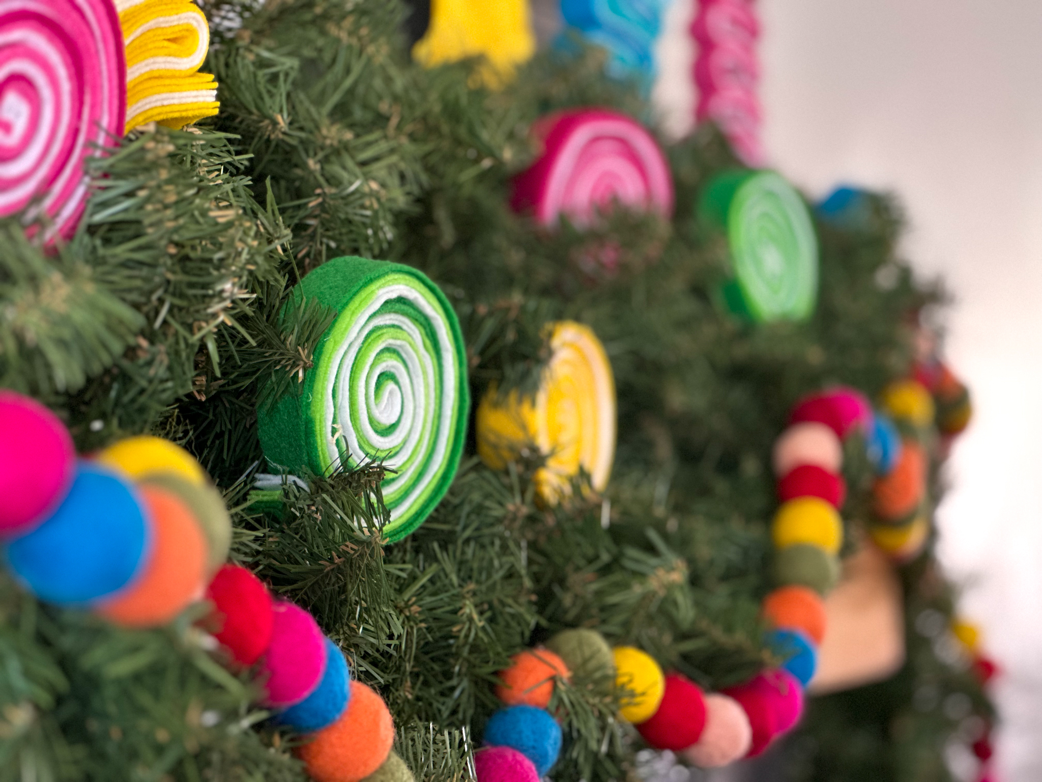 Handmade Candy land Christmas prop/ornaments, fake candy and