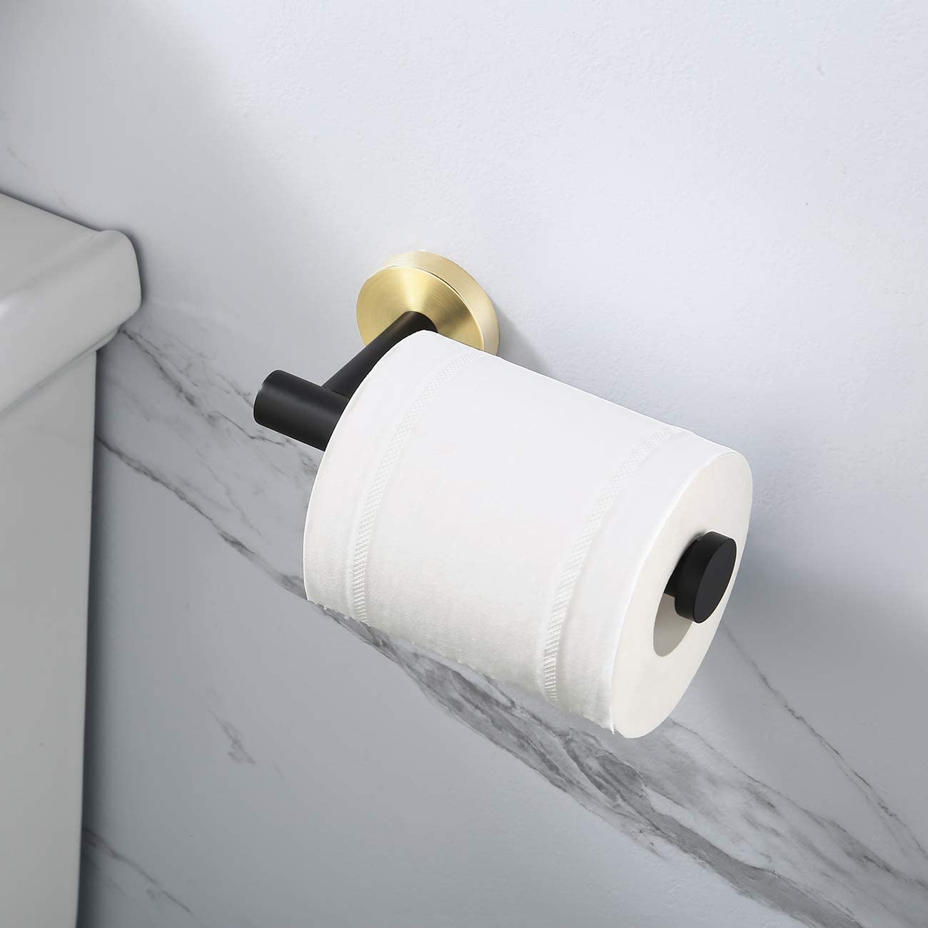 DW Straight 5 Chrome  Freestanding Toilet Paper Holder in