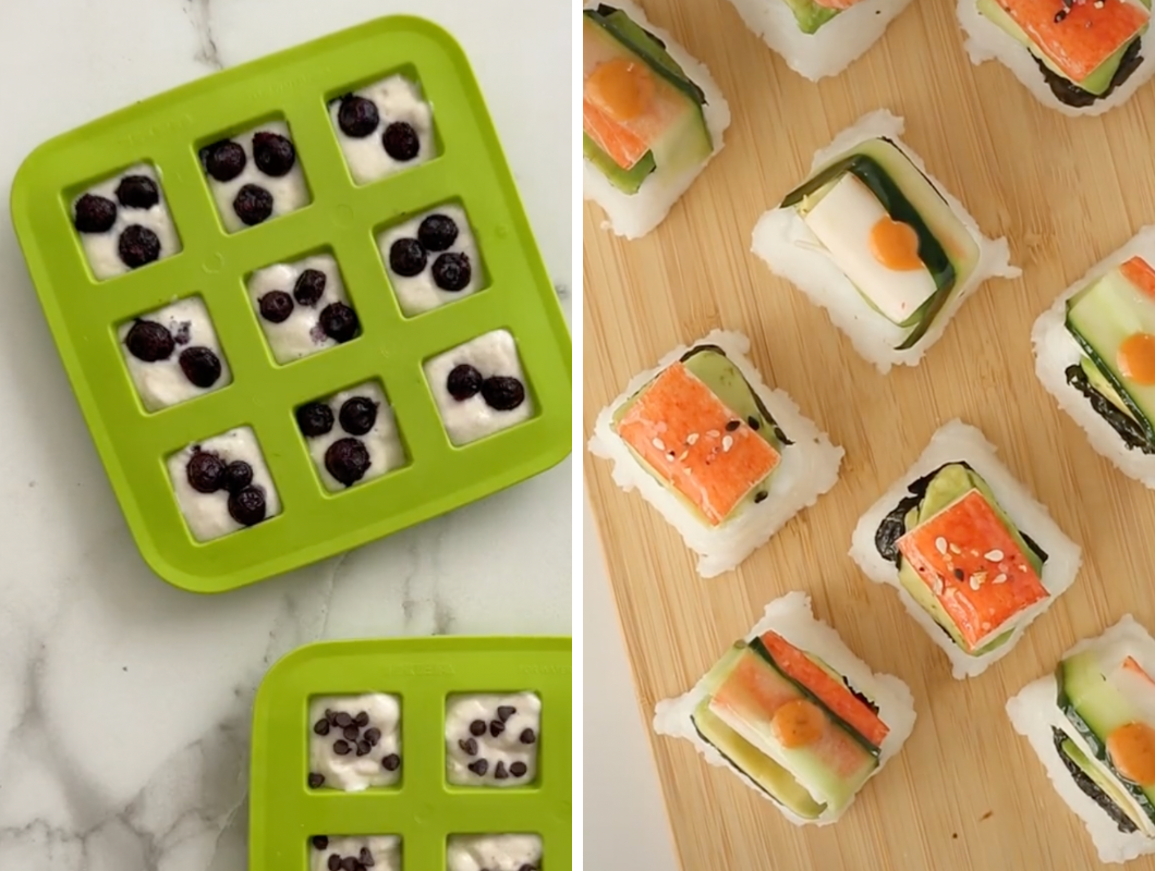 Ice-Tray Sushi Blocks Recipe
