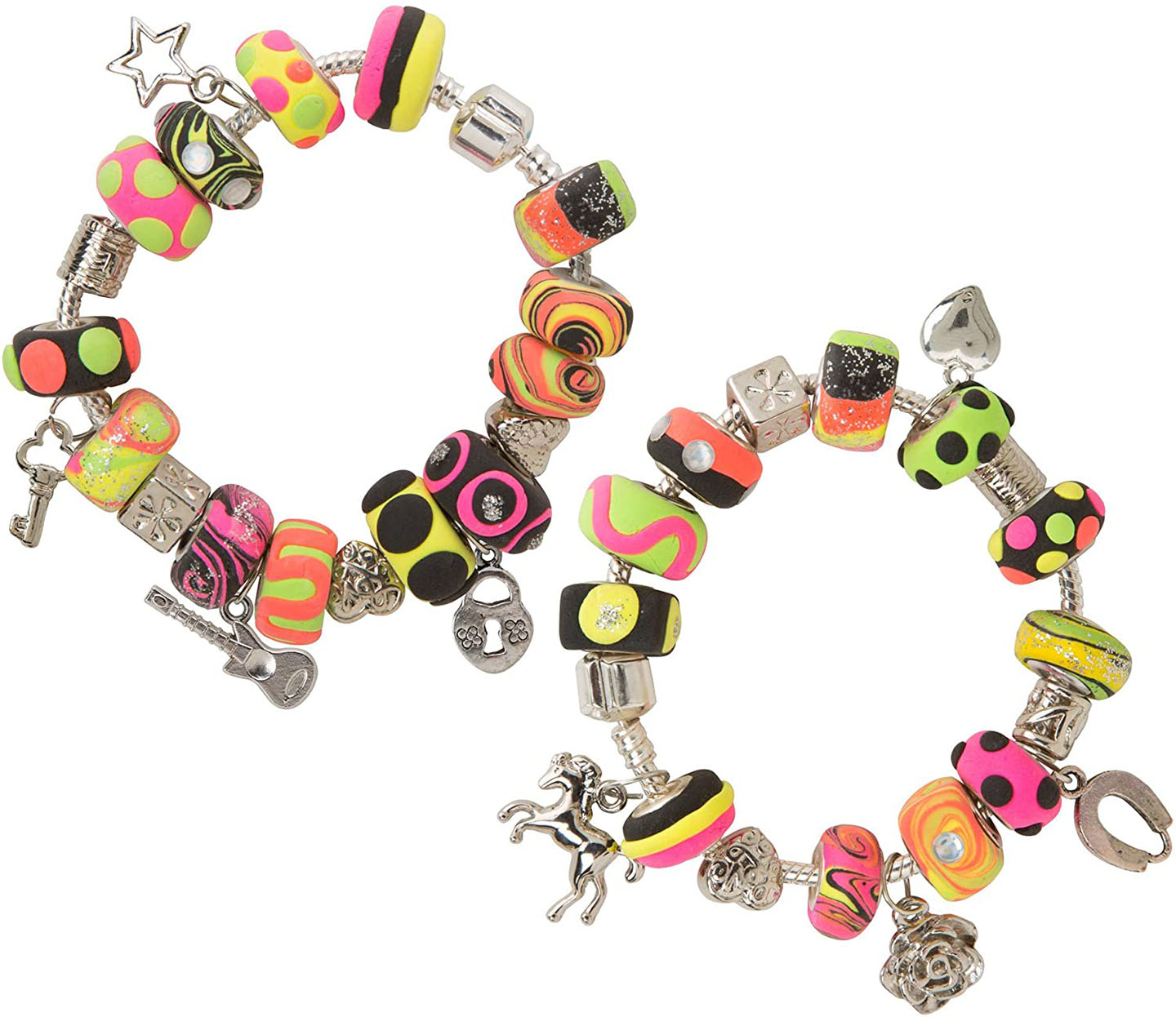 Diy Bracelet Making Kit For Girls 96pcs Charm Bracelets Kit With Beads  Pendant Charms Bracelets Necklace String  Fruugo IN