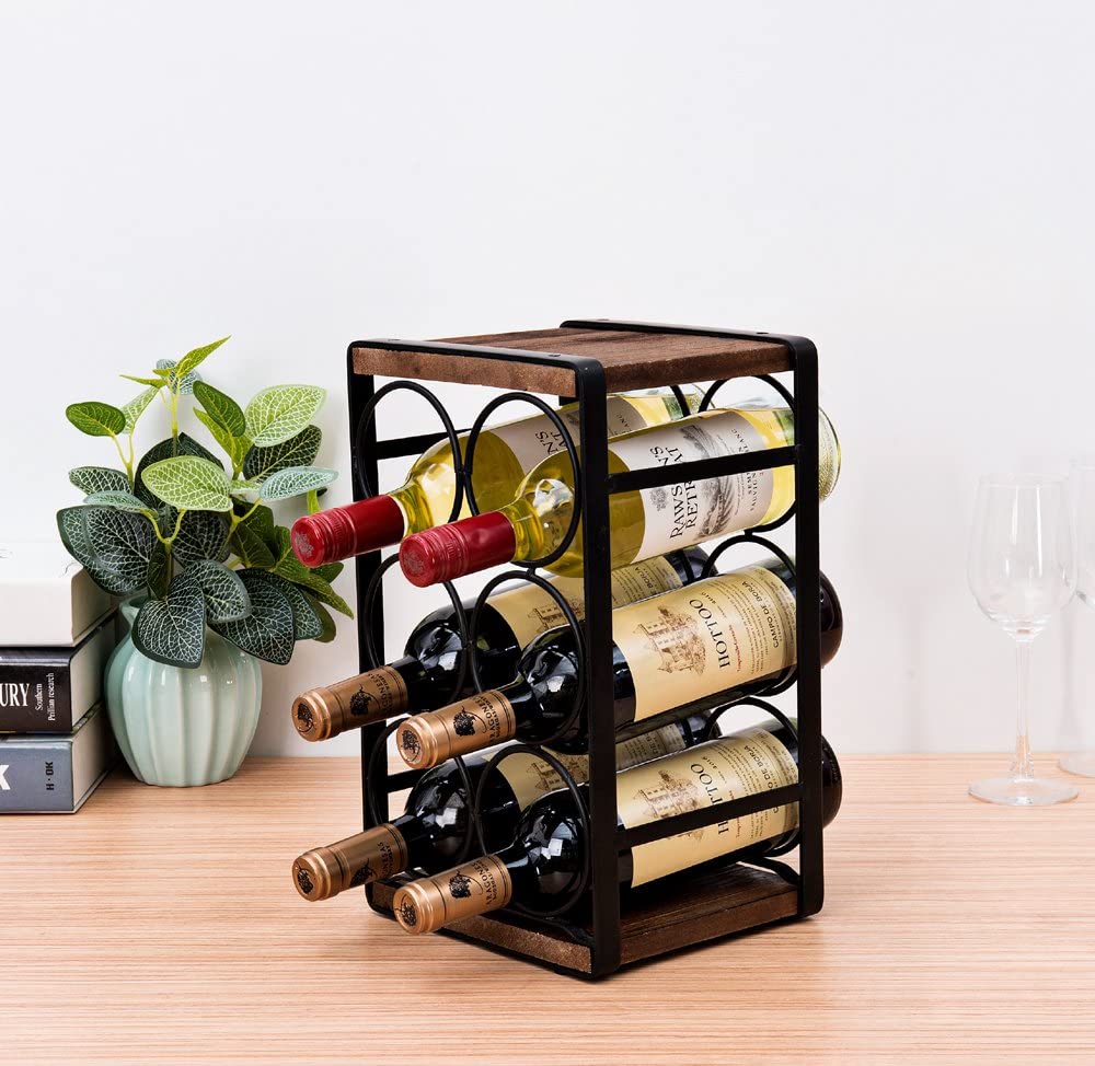 Wooden Wine Rack, Wood Wine Holder, Rustic Wine Rack, Wine Cube, Tabletop Wine  Rack, Oak Wine Rack, Rustic Wine Rack, Father's Gift 