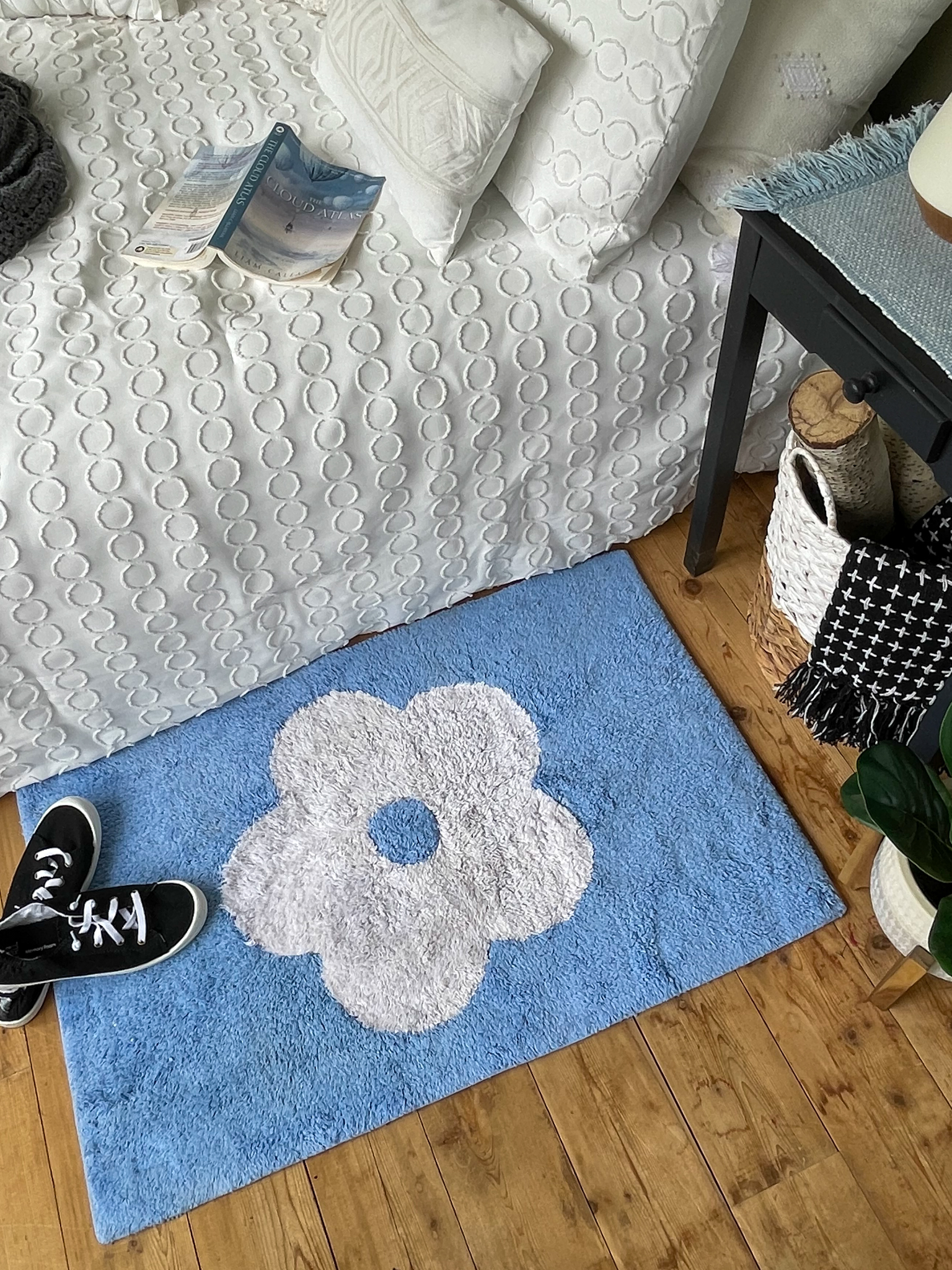 Carpet Samples and Gorilla tape area rug.