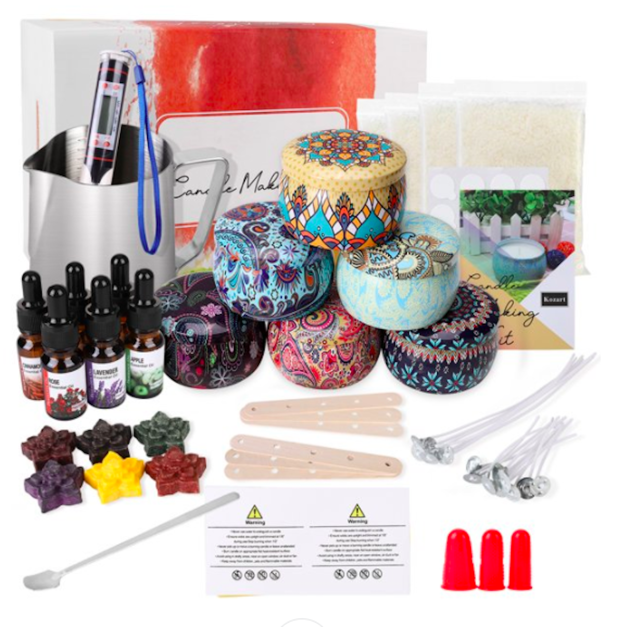 Soy Candle Making Kit for Adults & Kids, Candle Making Supplies, DIY Candle  Maki