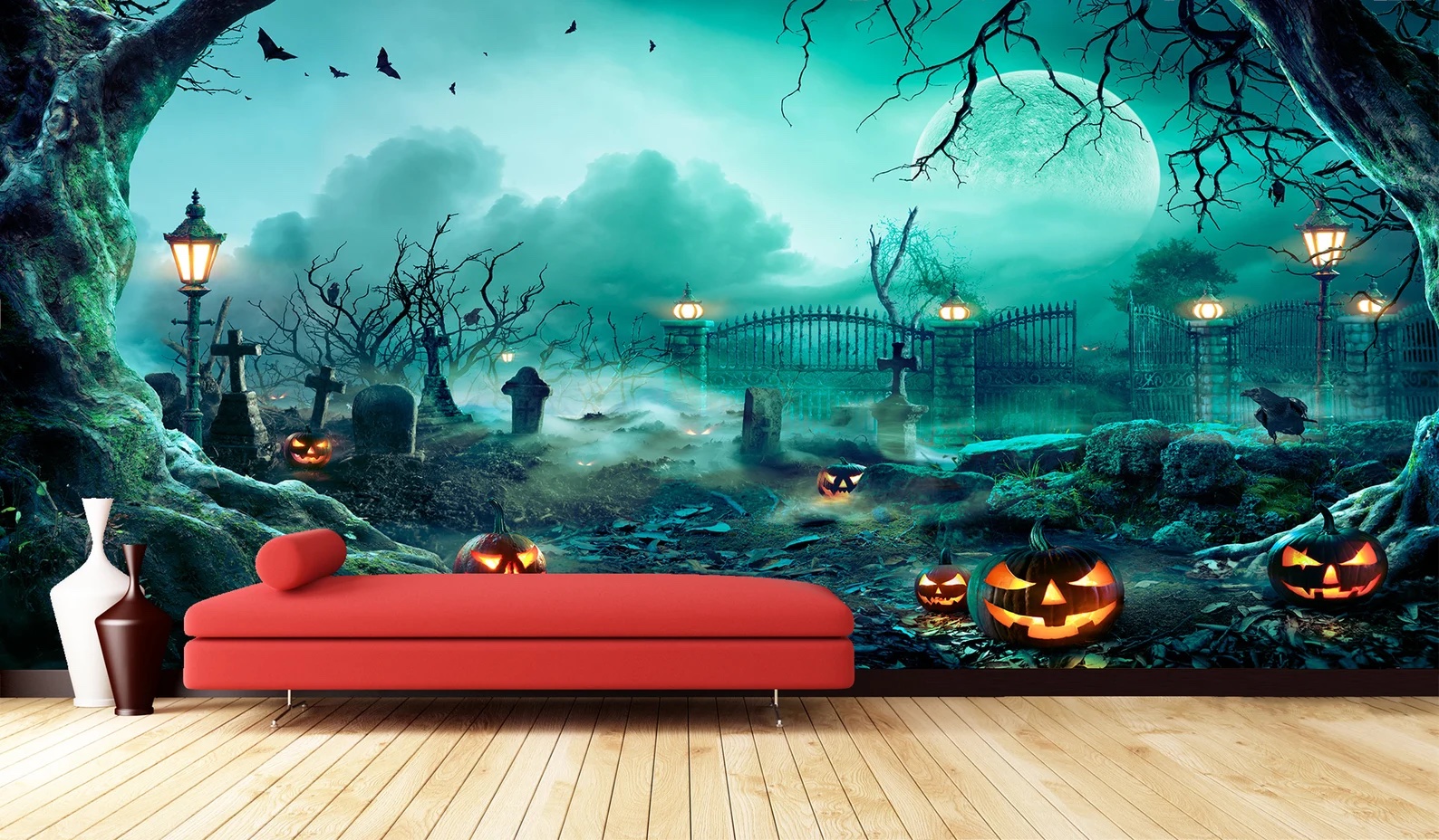 5 Removable Wall Murals to Wow Your Halloween Party Guests