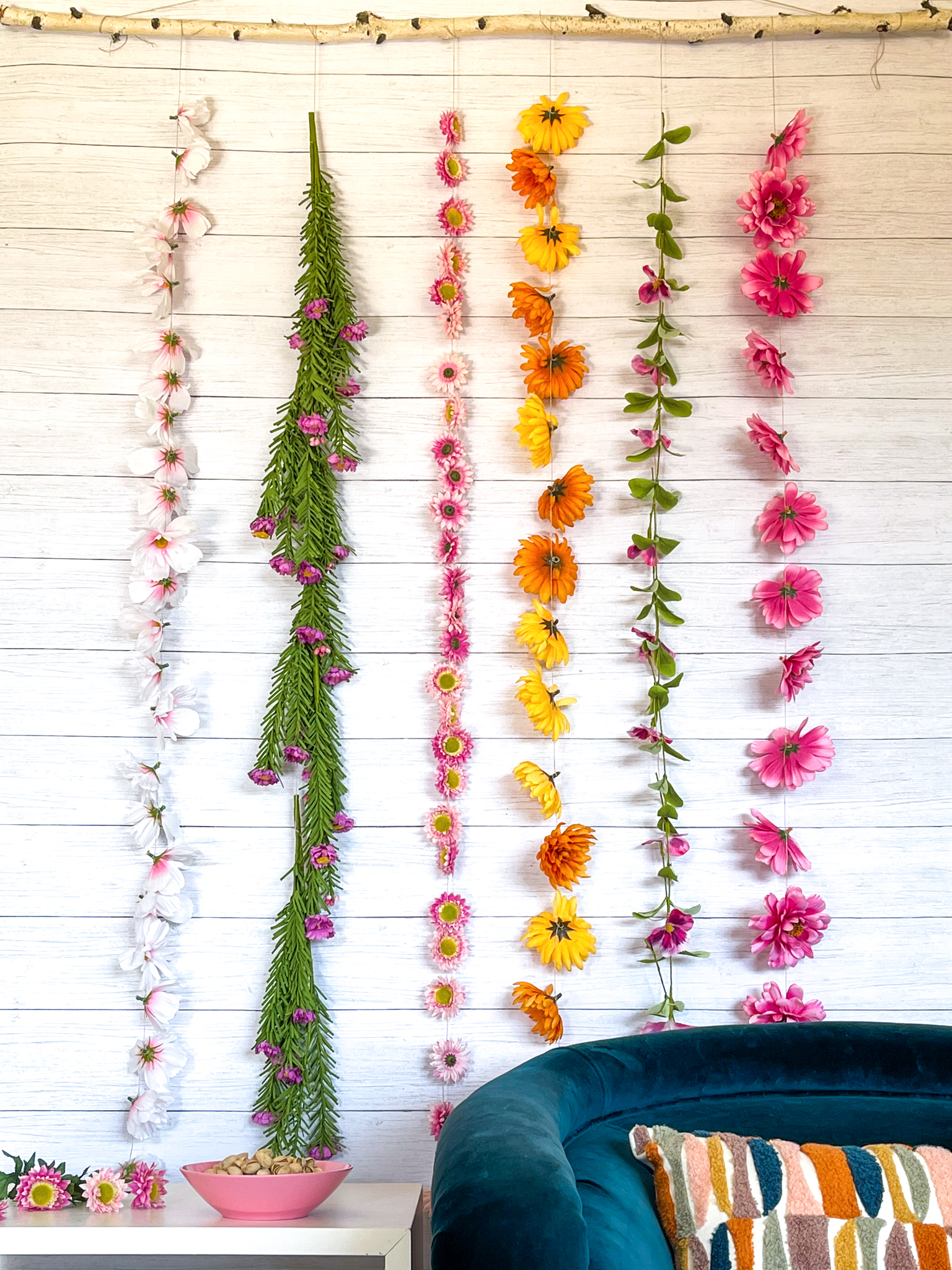 How to Make a DIY Flower Wall