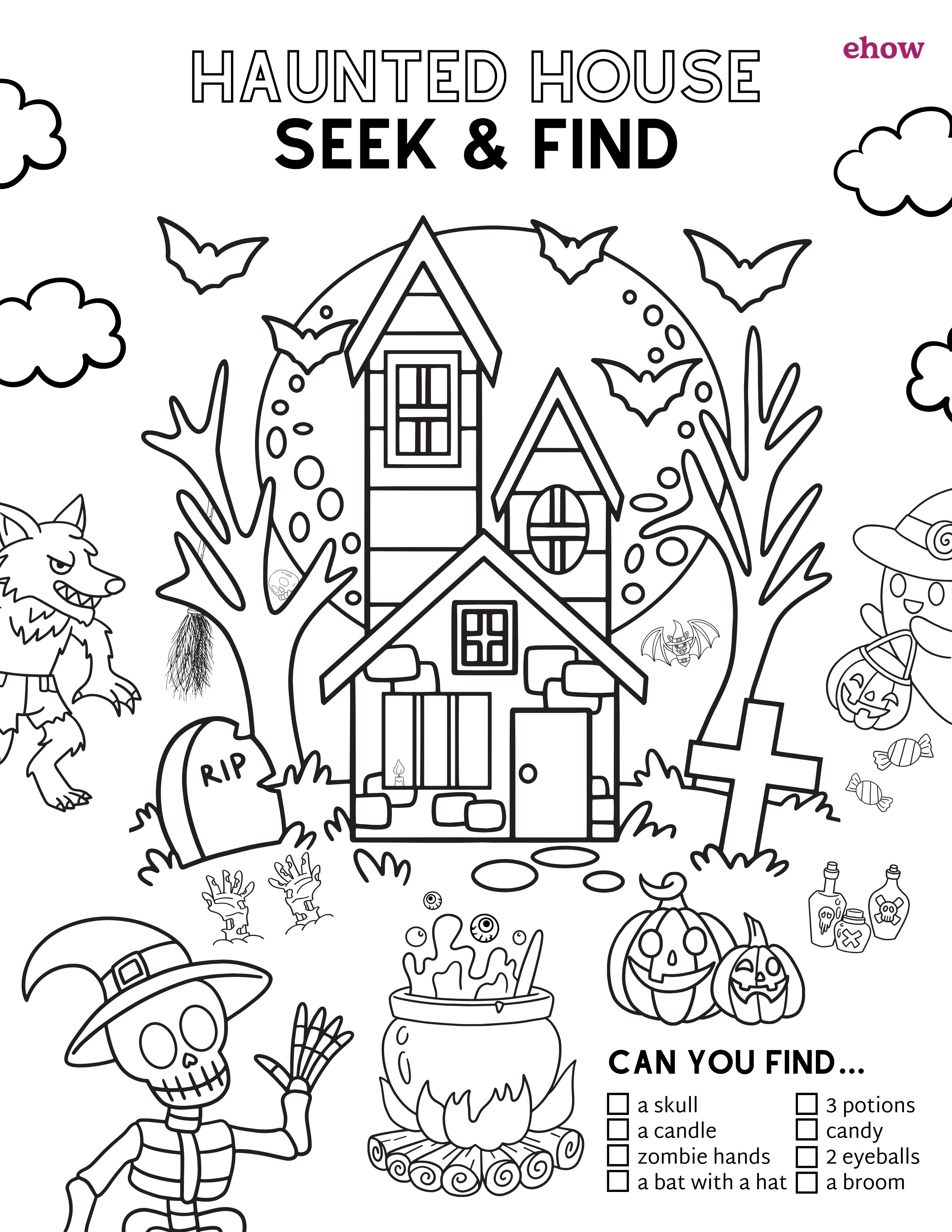 Printable Halloween Coloring Books - Happiness is Homemade