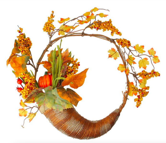 Edens Gate Greenery Small Wreath - Cornucopia