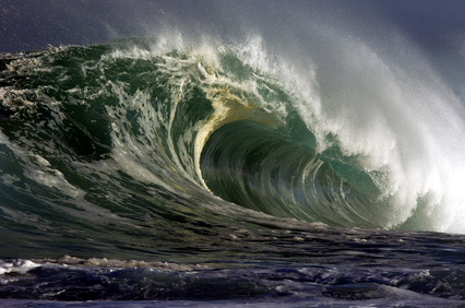 paint ocean waves on wall