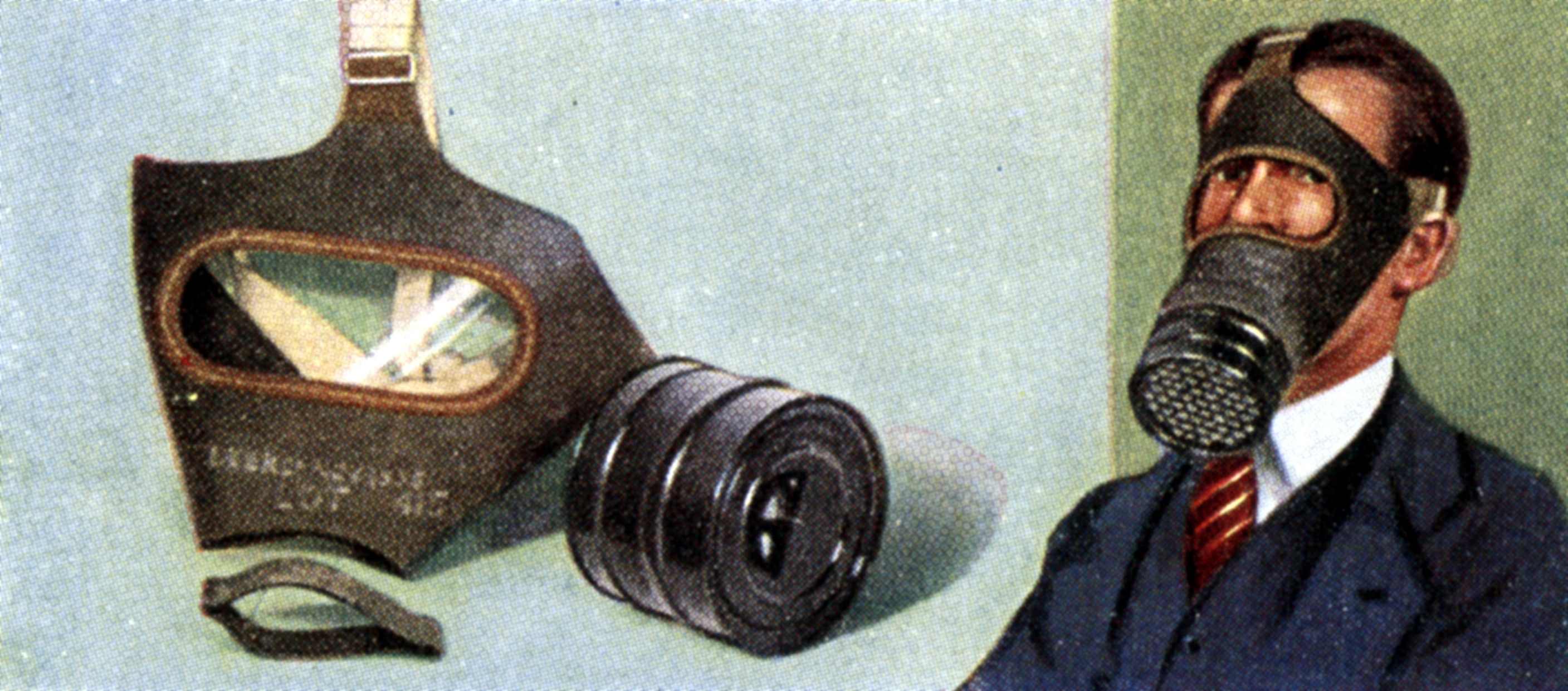 simple gas mask stencil