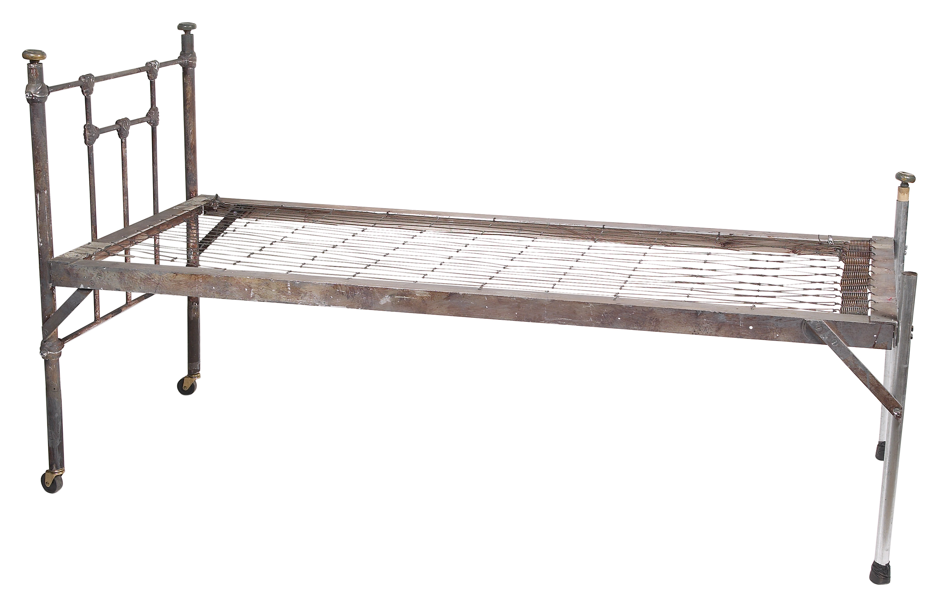 Old on sale steel bed