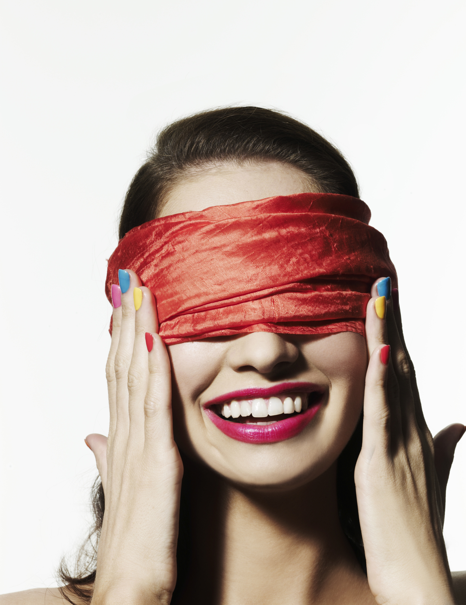 Stock Photo - Blindfolded woman  Blindfold, Stock photos, Art reference  photos