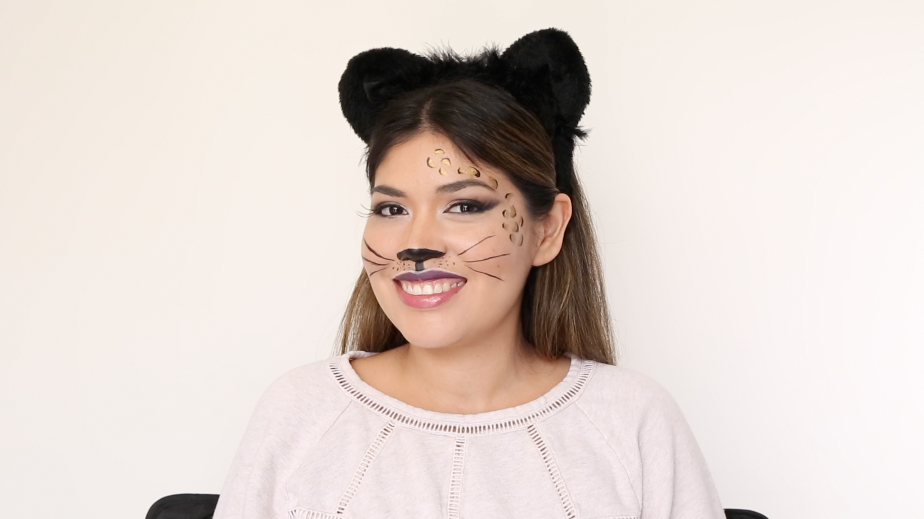 Black Cat Makeup - Face Paint Look