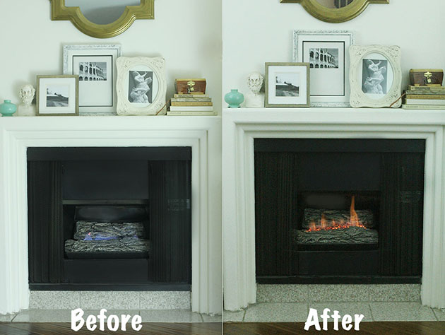 How to Make a Gas Fireplace More Like a Wood-Burning One