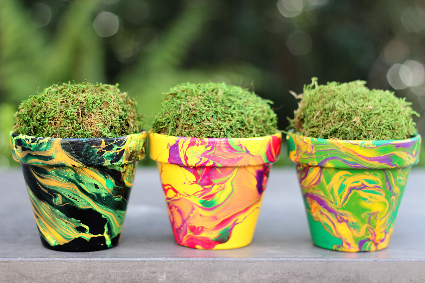 Drip Paint Pots Tutorial - Crafts by Amanda - Clay Pot Crafts