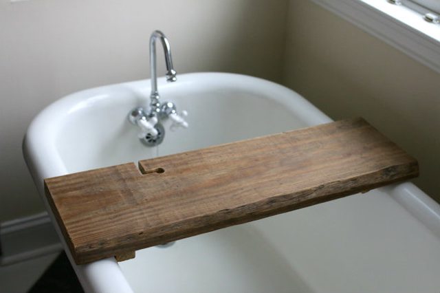 DIY Wooden Bath Tray