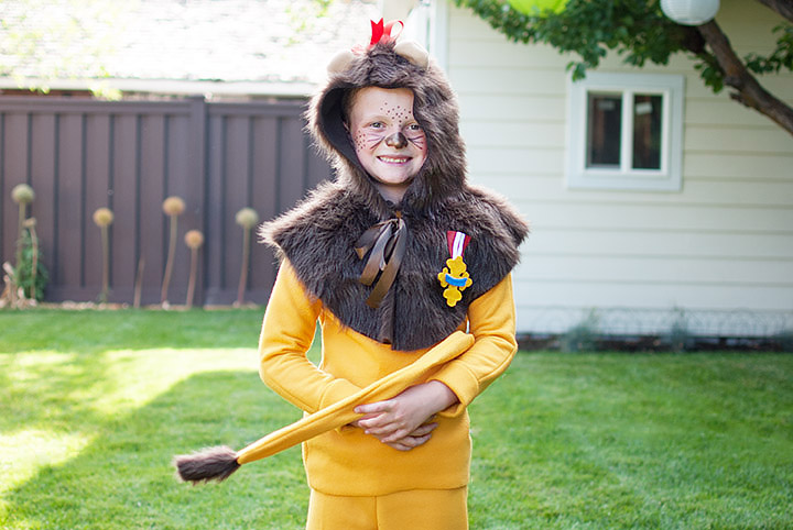 Cowardly Lion Costume For Kids