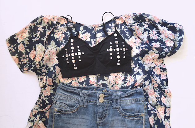 DIY Studded Bra