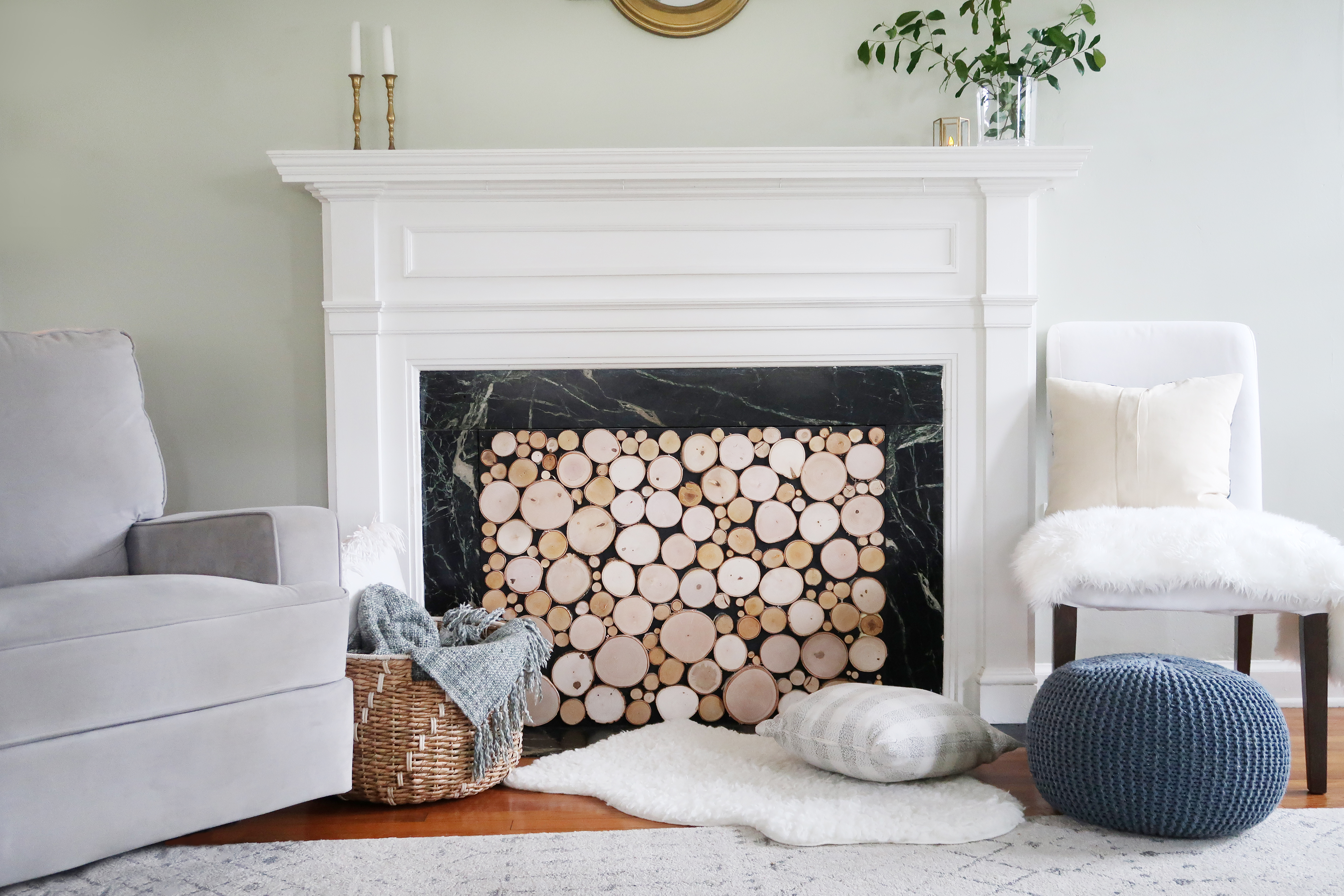 DIY Fireplace Cover Tutorial