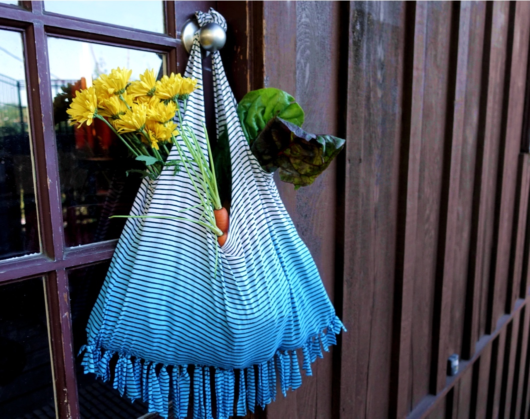 10-Minute DIY Mesh Produce Bag - From a T-Shirt! - Happy Hour Projects