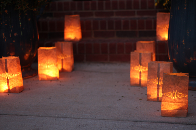 How to Make Paper Bag Luminaries  Easy Halloween  Fall Decoration   YouTube