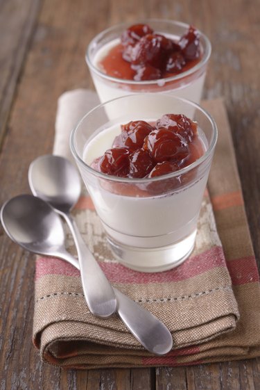 Yogurt with jam