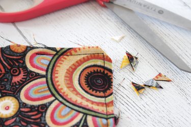 Whip up a card holder from some fabric scraps and keep your business cards organized and clean.