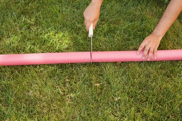 cut pool noodle